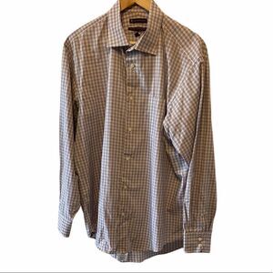 MENS HUDSON ROOM Egyptian Cotton Plaid Shirt 17/35